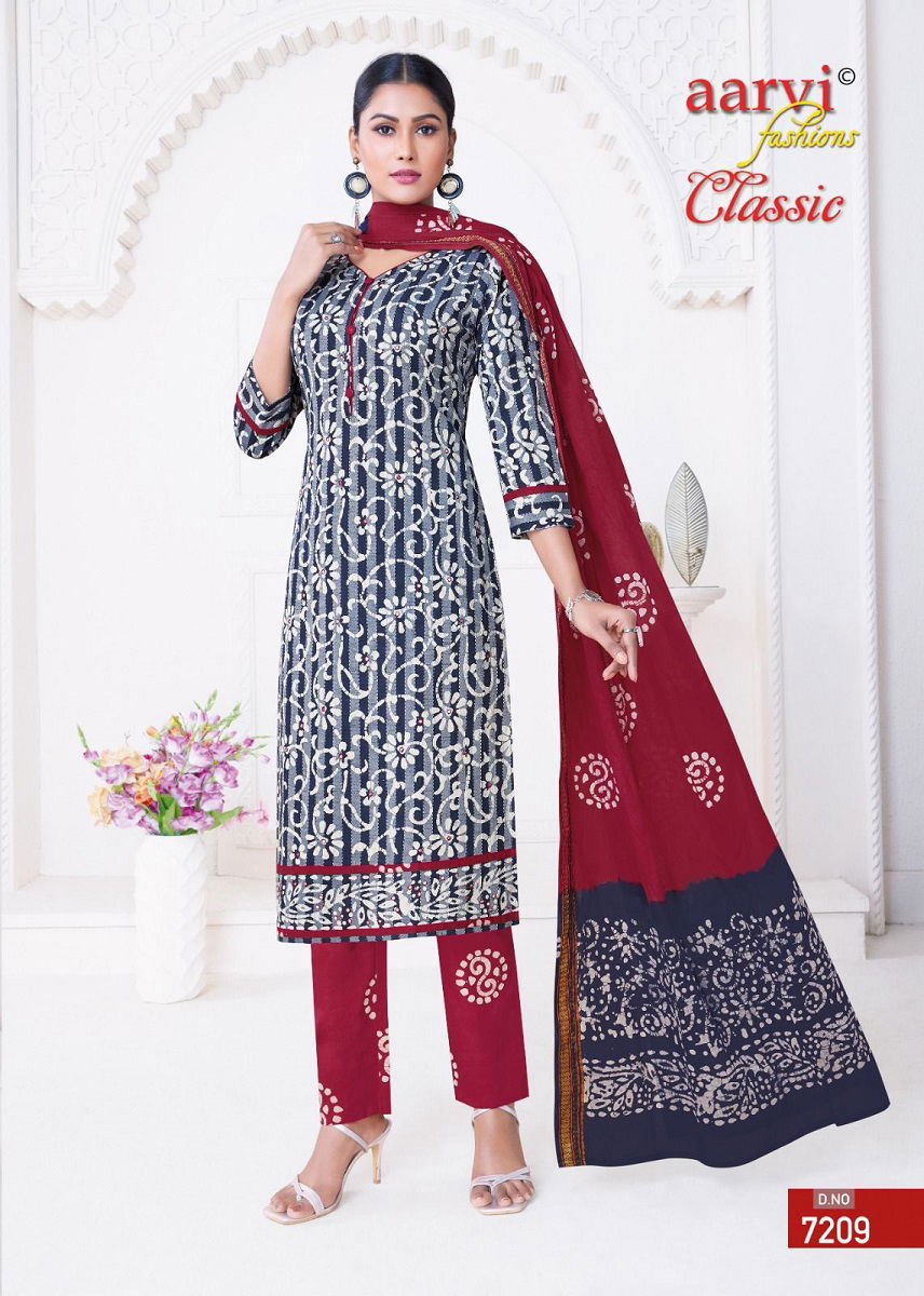 Aarvi Fashion Classic Vol 5 Battik Printed Readymade Dress